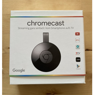 Google Chromecast Streaming-Dongle HD 1080p Wi-Fi Schwarz Bildschirmübertragung