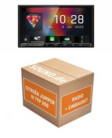 Autoradio Einbaupaket Kenwood DMX8021DABS Passend FüR CitroëN Jumper III 250 LFB