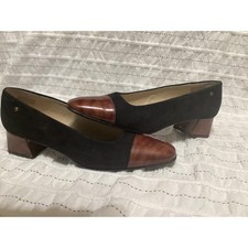 Etienne Aigner Siena size 8n block heel worn once leather