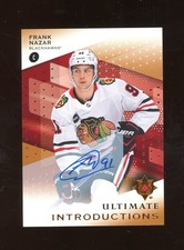 2024-25 UD Ultimate Hockey Introductions Cooper Frank Nazar Blackhawks AUTO