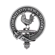 Sinclair English Made Pewter Clan Cap Badge in Gift Box