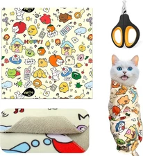 "Cat Grooming Supplies - Cat Wrap for Cutting Nails with Cat Nail Clipper, Cat..