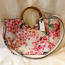 Dana Buchman Floral Satchel Top Handle Bag Ba...
