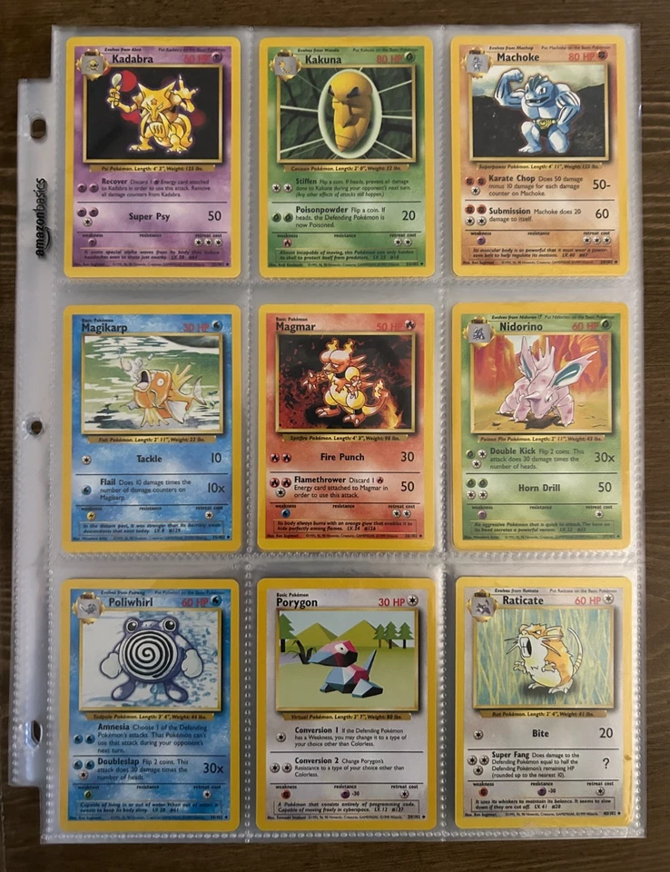1999 Pokemon TCG Complete Base Unlimited Common & Uncommon Card Set LP - Image 3 of 4