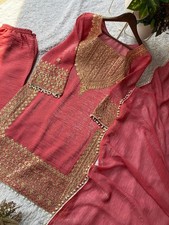 Designer Indian Pakistani top plazzo Bollywood Dress Party Wear Suit wedding