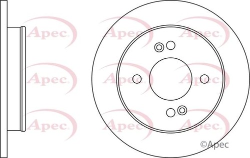 DISCS AND PADS KIT REAR APEC RED FOR KIA PICANTO 1 L 2013-2017 - Picture 2 of 6
