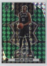 2021-22 Panini Mosaic Green Mosaic Prizm Nic Claxton Nicolas Claxton #166 hu1
