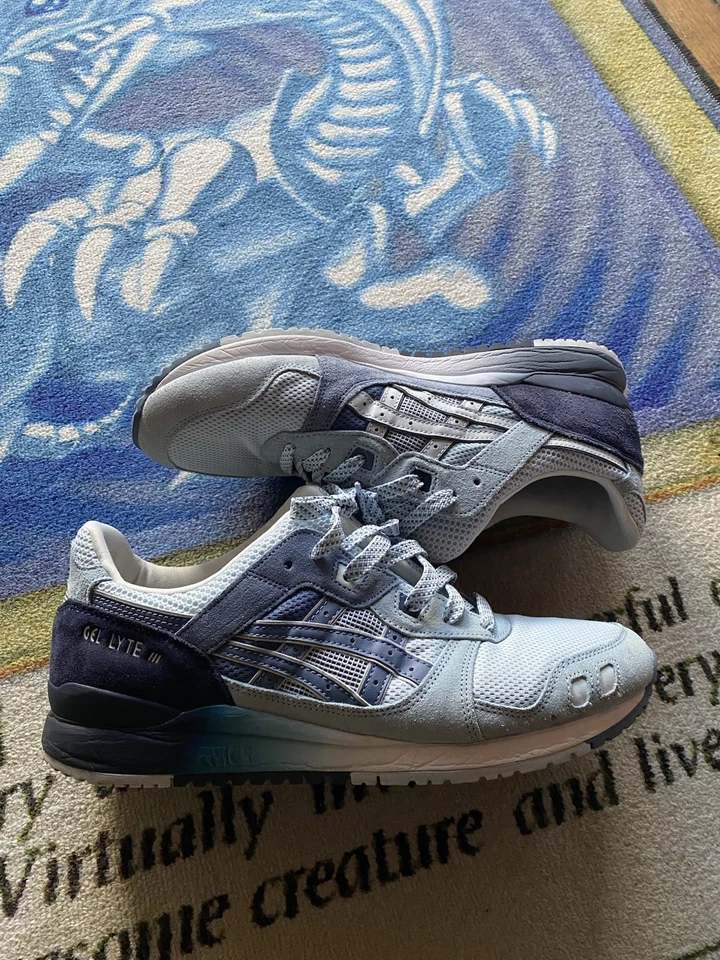 ASICS Gel Lyte III OG Arctic Sky azul medianoche para hombre talla 11,5 Kith Ronnie Feig Foto 2 de 4
