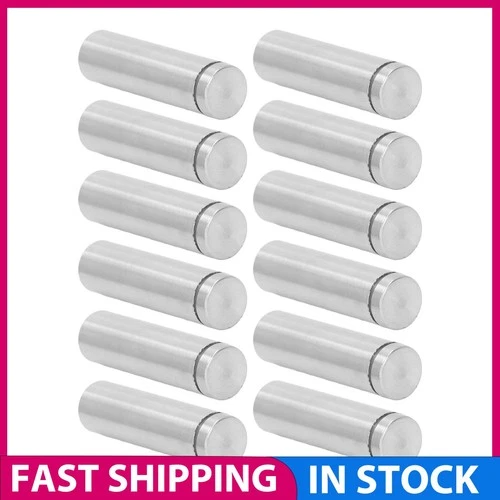 Wall Mount Stainless Steel 12Pcs Fastener Kit 19x70mm for Sign Display
