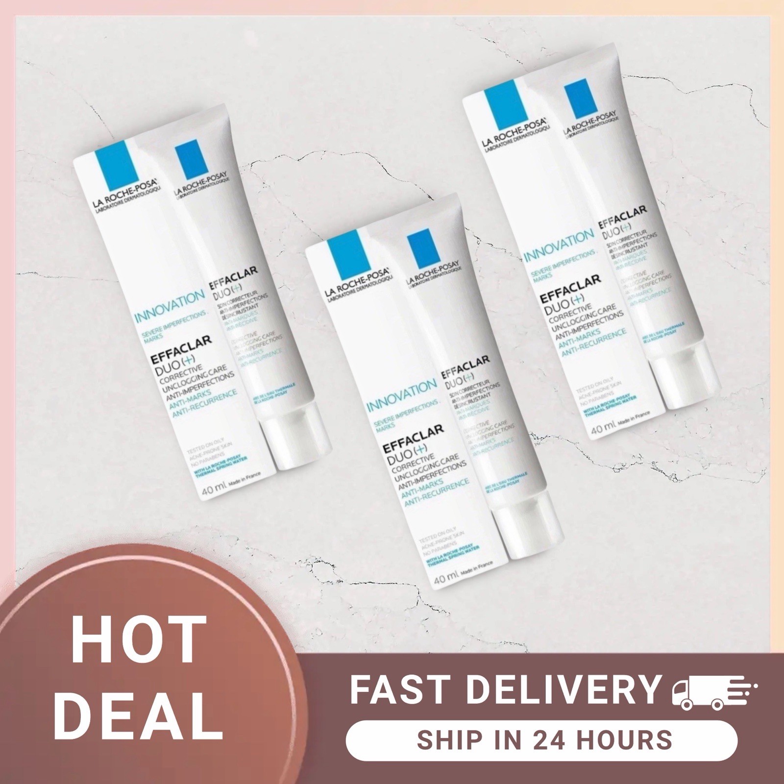La Roche Posay Effaclar Duo+ Anti Marks -Corrective Care 40ml -3 Pack RRP£63