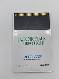 Jack Nicklaus Turbo Golf Turbo Grafx Game - Case, Manual, Hu Card