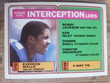 1983 Topps Interception Leaders Everson Walls #206