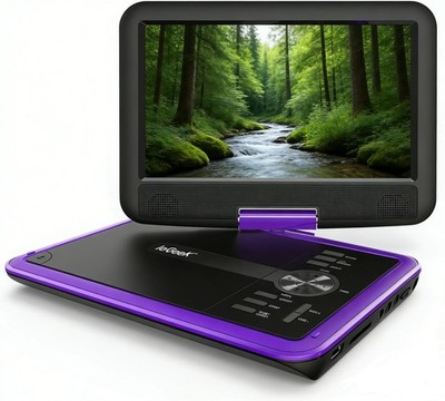 Portable DVD Player with 9.5'' HD Screen for Kids, 5-Hour Battery Region Free