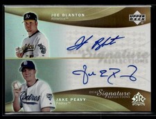 Joe Blanton / Jake Peavy - 2005 Upper Deck Reflections Dual Signature AUTO #JPJB