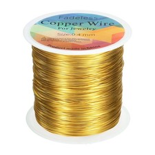 wire 328ft 26 Gauge Copper Craft Wrapping Wire, Gold