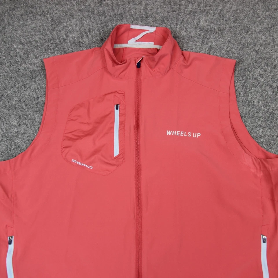Chaleco cortavientos Zero Restrictions para hombre 2XL cremallera completa rojo rendimiento de golf Foto 2 de 4