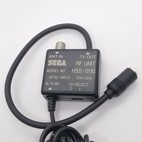 RF Unit Cable HSS-0110 Sega Saturn Japan Authentic SEGA Box Manual