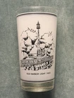 Vintage Savannah Georgia Historic Places Frosted Bar Glass Old Harbor Light EUC