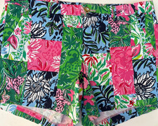 Lilly Pulitzer Callahan Stretch Short Party Punch Patch Size 14 12022C