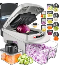 Mueller Pro-Series All-in-One, 12 Blade Mandoline Slicer for Kitchen, Chopper