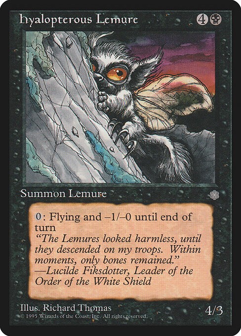 Hyalopterous Lemure NonFoil Ice Age 133 NM MTG