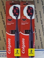 Colgate Optic White Soft Brissel Charcoal Toothbrushes - 2-Packs of 2 4-Total 