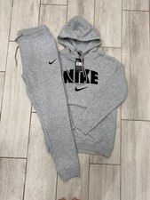 NWT Nike Men's Full Tracksuits Set Hoodie with Pant Color Gray Size M-XXL