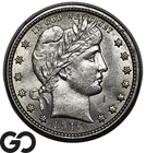 1916-D Barber Quarter, Nice White Brilliant Uncirculated++