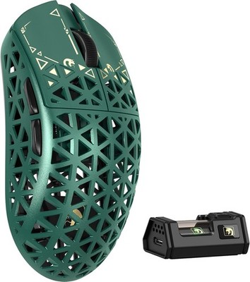 MAMBASNAKE M5 Ultra Carbon Fiber 8KHz Wireless/Wired Gaming Mouse - Green