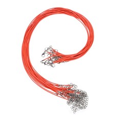20Pcs Waxed Necklace Cord Bulk Orange 1.5mm Dia 18" Necklace String Rope