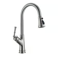 Topcraft BRUSHED NICKEL Pull Out Kitchen Faucet F80079BN-NEW IN BOX