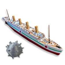 Full Color HMHS Britannic Model 12", Titanic Toy For Kids, Titanic Cake Topper