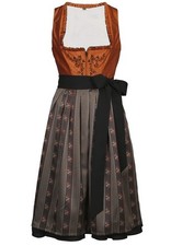 Bavarian Dirndl Sondrio German Dress Oktoberfest traditional embroidered orange