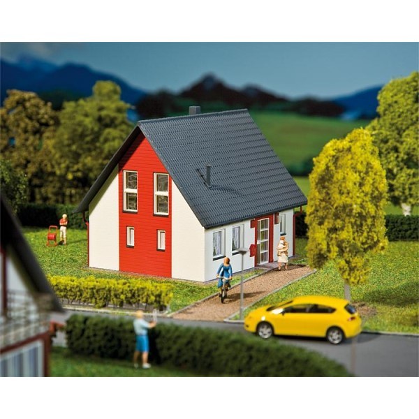 Faller 130315 Einfamilienhaus, rot H0 + Neu