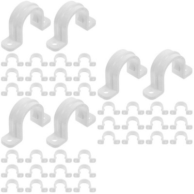 3 PCS U-förmige Rohrschelle Rohrschellen Kunststoff Für Rohre Plastikrohrklemme