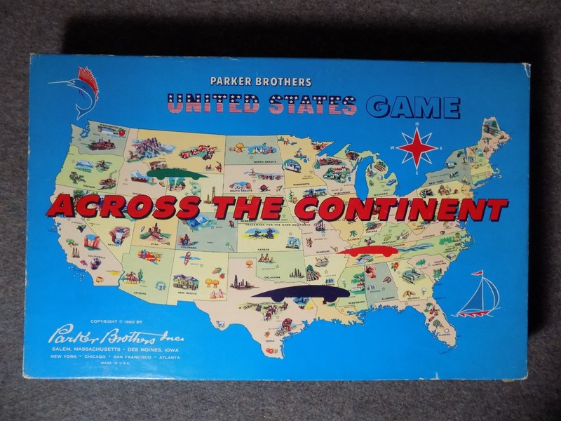 Across The Continent Parker Brothers Game 1960 Edition