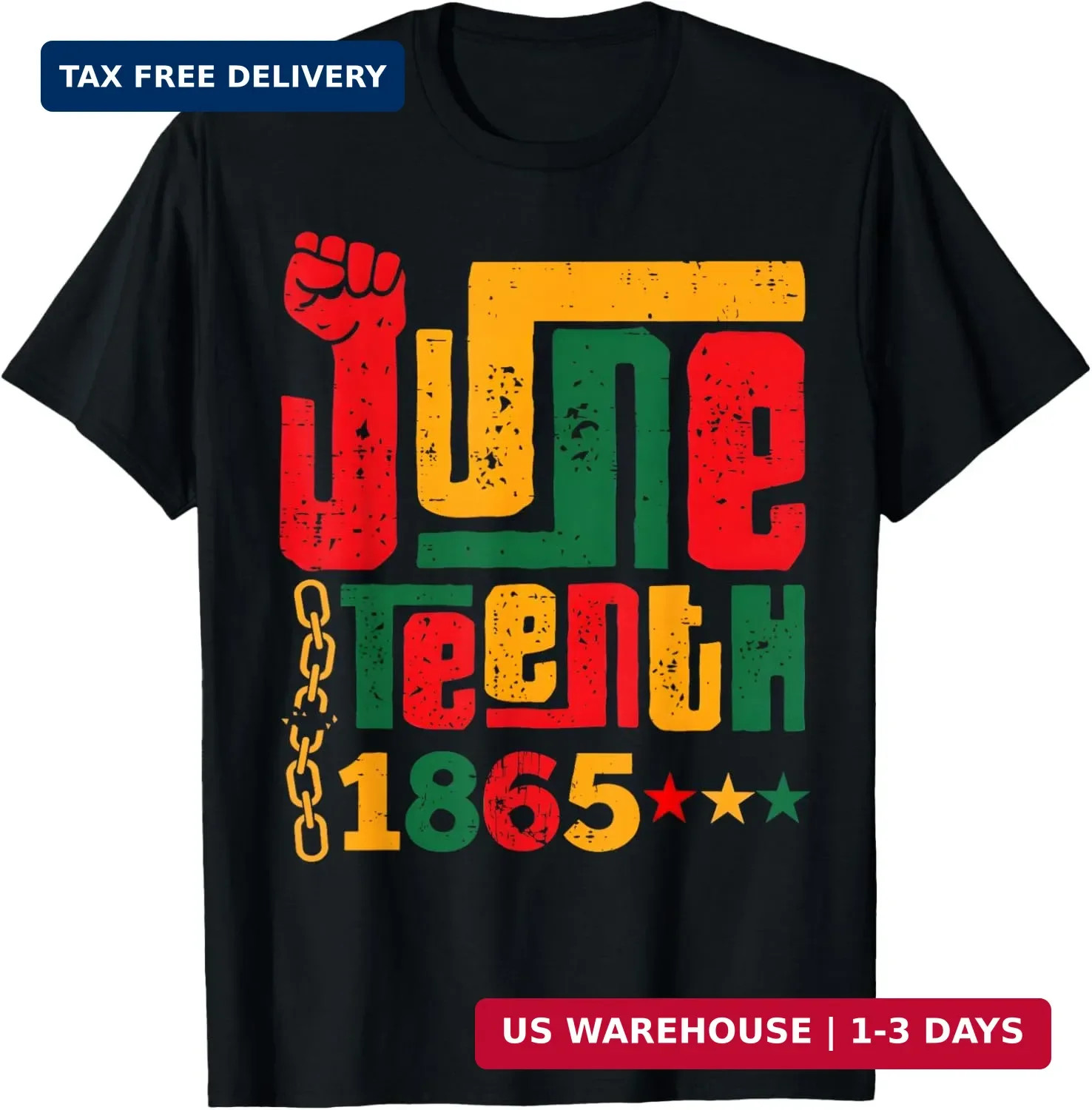 Juneteenth 1865 Black History Freedom Pride American African T-Shirt