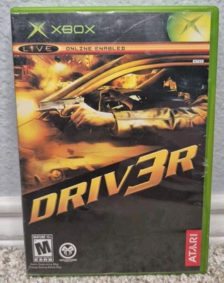 Driv3r - Driver 3 (Microsoft Xbox, 2004) Complete With Manual CIB
