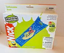 Inflatable Raft Pool Float SpongeBob Squarepants Nickelodeon 24x72  Vintage 2005