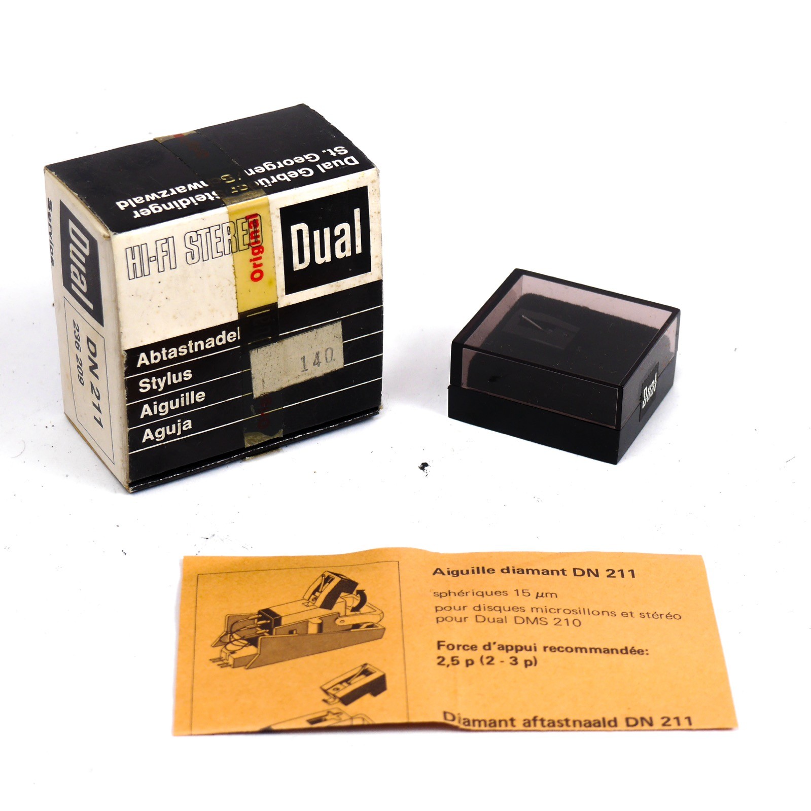 Diamant Dual DN 211 aiguille authentique pour cellule audiophile DMS 210