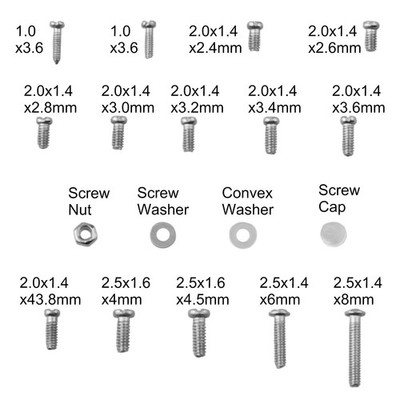 Efficient 1000pcs Screw Set for Eyewear Jewelry and Electronics Repairs
