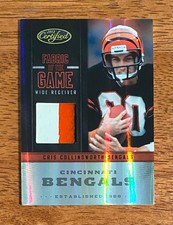 Cris Collinsworth 2012 Certified Fabric of the Game Jersey Prime 17/49 Bengals