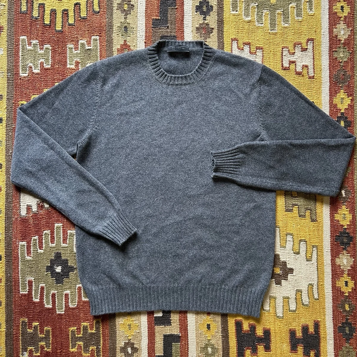 PRADA Crew Neck Gray Sweaters for Men for sale | eBay