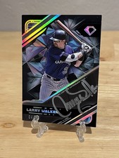 2025 Topps Diamond Icons Larry Walker Black Polychromatink Silver Ink Auto 4/10