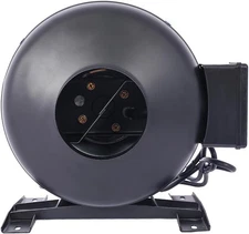 4'' 316CFM Inline Duct Fan Air Circulation Vent Blower For Hydroponics Basements