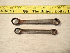 Vng Indestro Set of 2 Double Box End Wrenches 9/16"-1/2" &7/16"-3/8" made in USA