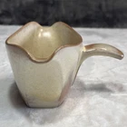 Frankoma Pottery Double Spout Gravy Boat #65 Brown Tan Prairie Glaze USA