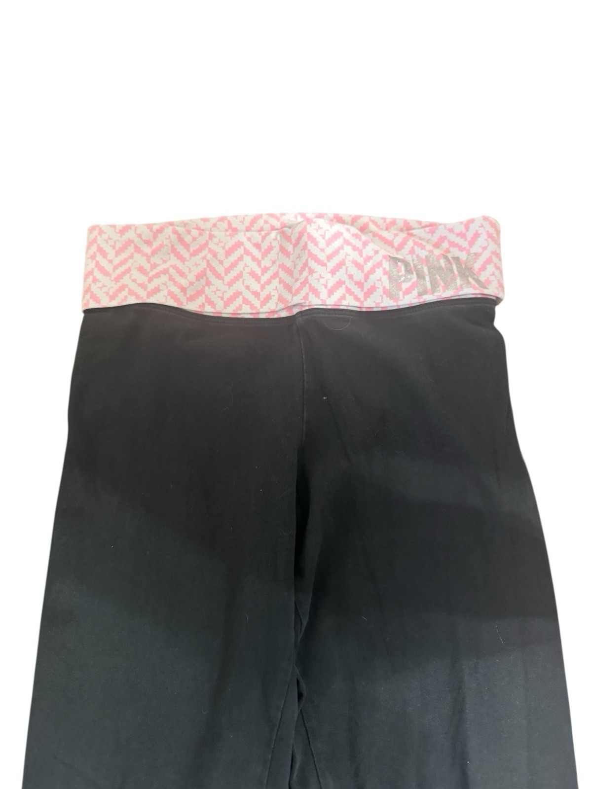 Y2k Victoria secret PINK Fold Over Yoga Pants Lot Black Low Rise Rare Waistband image 5