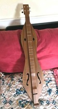 Appalachian Mountain Dulcimer 35" 4 String Cloth Carrying Bag Stained, Read