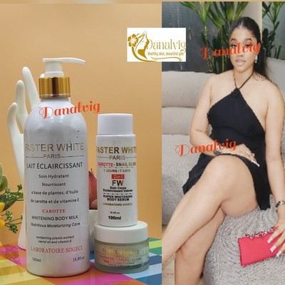 Faster White Carrotte Body Lotion, Serum, & Facecream.